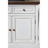 Home styles monarch antiqued white online kitchen island and two stools