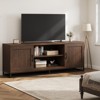 TV Stand for Living Room, Entertainment Center with 2-Tier Adjustable Shelves & Metal Leg, Wooden TV & Media Console Table - 3 of 4