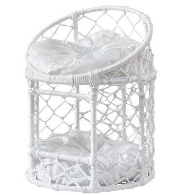 Gulches White Double - Decker Cat Bed with Hollow Design for Multi - Cat Households
