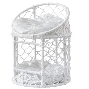 Gulches White Double - Decker Cat Bed with Hollow Design for Multi - Cat Households - 1 of 4