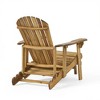 Folding Adirondack Chair Outdoor Wooden Accent Furniture, Adjustable Reclining Adirondack Chair, Comfortable Lounge Chairs - 4 of 4