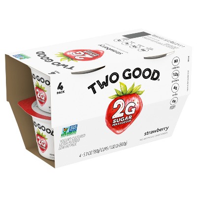 Two Good Low Fat Lower Sugar Strawberry Greek Yogurt - 4ct/5.3oz Cups_7