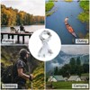 Unique Bargains Nylon Breathable Lightweight Camouflage Netting Camo Scarf Snow Camo 71"x35" 2 Pcs - 4 of 4