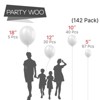 PartyWoo Balloons Pearl White 18 12 10 5 Inch 142 pcs - 2 of 4