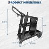 Welding Carts for Mig Welder with Wheels and Tank Storage Safety Chains,Weight Capacity 220 LBS - 2 of 4