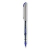 uniball VISION Needle Roller Ball Pen, Stick, Fine 0.7 mm, Blue Ink, Gray/Clear/Blue Barrel, Dozen - image 2 of 4