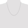 Black Bow Jewelry 0.6mm, 10k White Gold, Diamond Cut Cable Chain Necklace - 2 of 4
