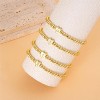 Beaded Bracelets for Women Dainty Heart Initial Bracelet Letter A-Z Charm Bracelet for Women Stretch - 2 of 4