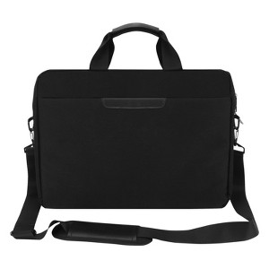 Premium Black, Laptop Briefcase with Cross-Body Shoulder, DVD Player bag,Painting board bag，3-layer Design - 1 of 4