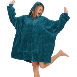 ADR Adult Wearable Blanket, Sweater Hoodie, Blanket with Sleeves for Men & Women Oversized Sweatshirt - 1 of 3