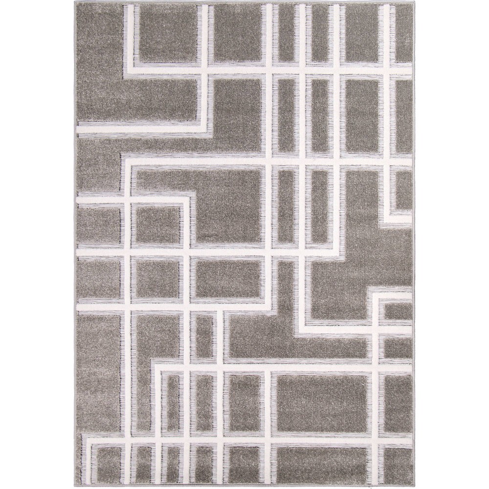  Thornburn Contemporary Outdoor Rug Silver