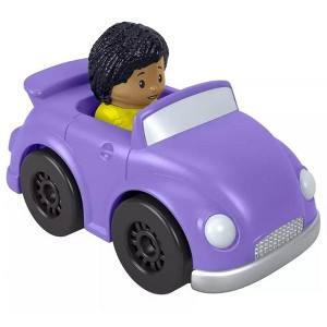 Fisher-Price Little People Wheelies 3" inch Purple Race Car - 1 of 4