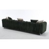 Modern Upholstered Sofa Chair with Ottoman, Three-Seater Couch for Lounging, Small Spaces and Accent Seating – The Pop Home - 3 of 4