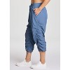 RBX Women's Lightweight Quick Drying Capris Adjustable Leg/Inseam Stretch Woven Workout Hiking Cropped Jogger Pants with Pockets - 4 of 4