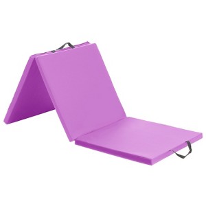 BestMassage Folding 3-Panel Exercise Mat Gym Mat Gymnastics Mat with Carrying Handles - 1 of 4