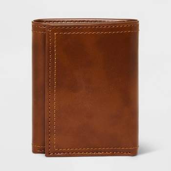 Men's RFID Trifold Wallet - Goodfellow & Co™ Brown