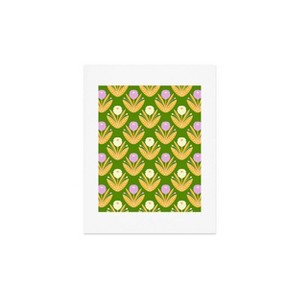 Deny Designs Maritza Lisa Happy White and Purple Dahlias Art Print - 1 of 4