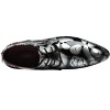 Santimon Men's Floral Printed Patent Leather Lace-Up Dress Oxford Shoes - 3 of 4