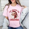 Simply Sage Market Women's Just Waiting For Christmas Santa Short Sleeve Graphic Tee - 2 of 4