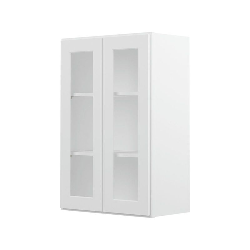 HOMLUX 24-in W X 12-in D X 36-in H in Shaker White Plywood Wall Kitchen Cabinet, 4 of 7