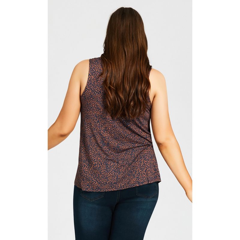 Women's Plus Size Knitted Tank Top - brown | AVENUE, 2 of 8