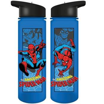 Marvel Spiderman In Action 24 Oz. Leak Proof Single Wall Plastic Water Bottle