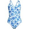 Lands' End Women's Chlorine Resistant Scoop Neck X-Back High Leg Soft Cup Tugless Sporty One Piece Swimsuit - 3 of 3