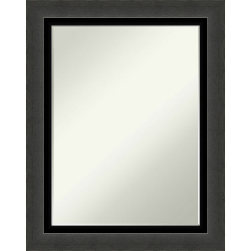 Amanti Art Tuxedo Black Petite Bevel Bathroom Wall Mirror 29 x 23 in., 1 of 9