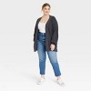 Women's Open-Front Cardigan - Universal Thread™ Dark Gray XXL