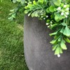 Rosemead Home & Garden, Inc.14" Wide Kante Lightweight Modern Concrete Outdoor Planter Pot Natural Concrete - 3 of 4