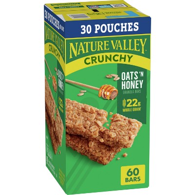 Nature Valley Oats 'n Honey Crunchy Granola Bars, 18 ct / 26.82 oz