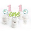Big Dot of Happiness 1st Birthday Whole Llama Fun - Dessert Cupcake Toppers - Llama Fiesta First Birthday Party Clear Treat Picks - Set of 24 - 2 of 4