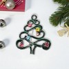 Unique Bargains Christmas Brooches Wreath Wind Chime Alloy Dripping Wax Multicolor 1.57"x2.17" 1 Pc - 2 of 4