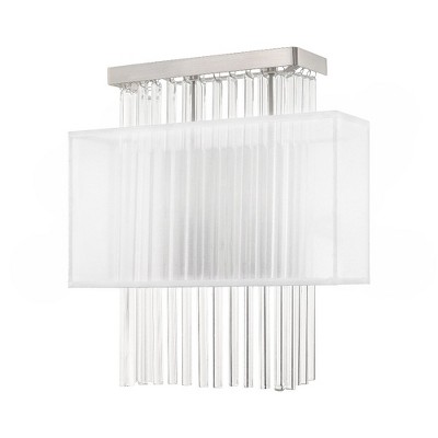 Alexis Brushed Nickel 2-Light ADA Compliant Wall Sconce