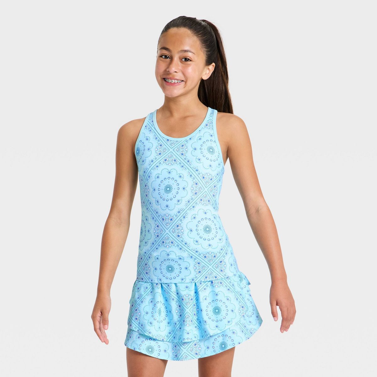 Girls' Racerback Active Tank Top - All In Motion™ - thumbnail 4
