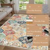 Area Rug, Rugs for Living Room, Washable Rug, Vintage Rugs for Entryway, Traditional Floor Cover, Thin Carpet, Kitchen Distressed Non Slip Mat - 2 of 4