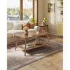 2-Tier Storage Coffee Table, 39.4" Wide Living Room Center Table, 110lb Capacity, Easy Assembly, Rounded Corners - 3 of 4