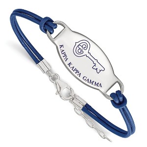 Black Bow Jewelry Sterling Silver Kappa Kappa Gamma Greek Life Strand Bracelet 7 Inch - 1 of 3