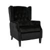 Modern Wingback Manual Recliner with Solid Wood Legs Accent Chair for bedroom living room-Christopher Knight Home - 2 of 4