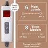 Heated Throw Blanket Electric - Soft Ribbed Flannel Heated Blanket with 6 Heating Levels & 8 Time Settings - 2 of 4