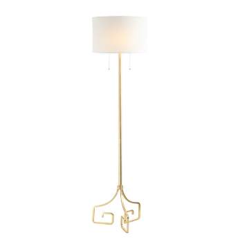 61.5" Metal Floor Lamp (Includes LED Light Bulb) Gold - Jonathan Y