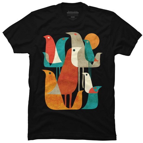 Men's Design By Humans Them Birds By Radiomode T-shirt : Target