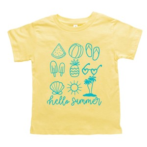 The Juniper Shop Hello Summer Chart Toddler Short Sleeve Tee - 1 of 4