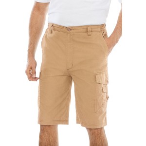 KingSize Men's Big & Tall 10" Side Elastic Canyon Cargo Shorts - 1 of 4