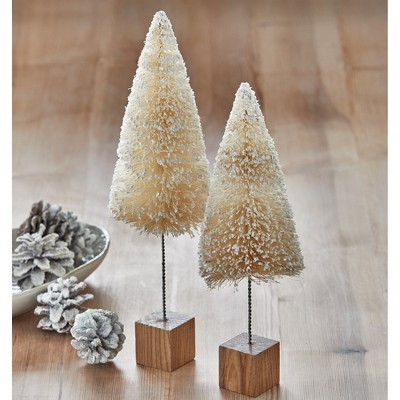 tagltd Snowy Bottle Brush Tree Tall Artificial Christmas Xmas Holiday Home Decor