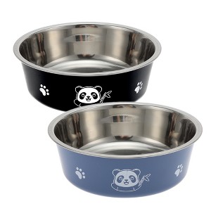 Unique Bargains Non-Skid Large Pet Bowl 6.89" Dia - 1 of 4