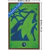 Trends International NBA Minnesota Timberwolves - Logo 25 Framed Wall Poster Prints - 3 of 4
