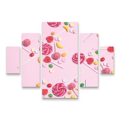 Trademark Fine Art Julia Ramiro  Caramelos 5 Piece Panel Set Art