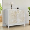 Lirago 31.5 ''W Vintage Carved Sideboard Cabinet Kitchen Storage Cabinet Accent cabinet with doors - 4 of 4