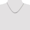 Black Bow Jewelry 4.6mm Sterling Silver Solid Flat Cuban Anchor Chain Necklace - 3 of 4